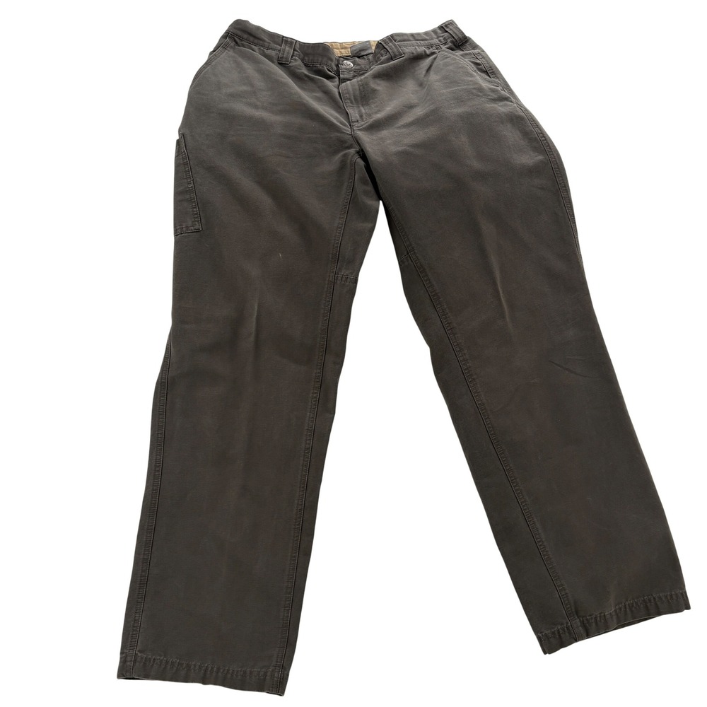 Columbia Men's Utility‎ Carpenter Pants Olive Cotton Canvas Hiking 36x32 AM8421